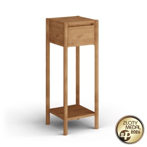 Stolik z szufladą wysoki dębowy Campi